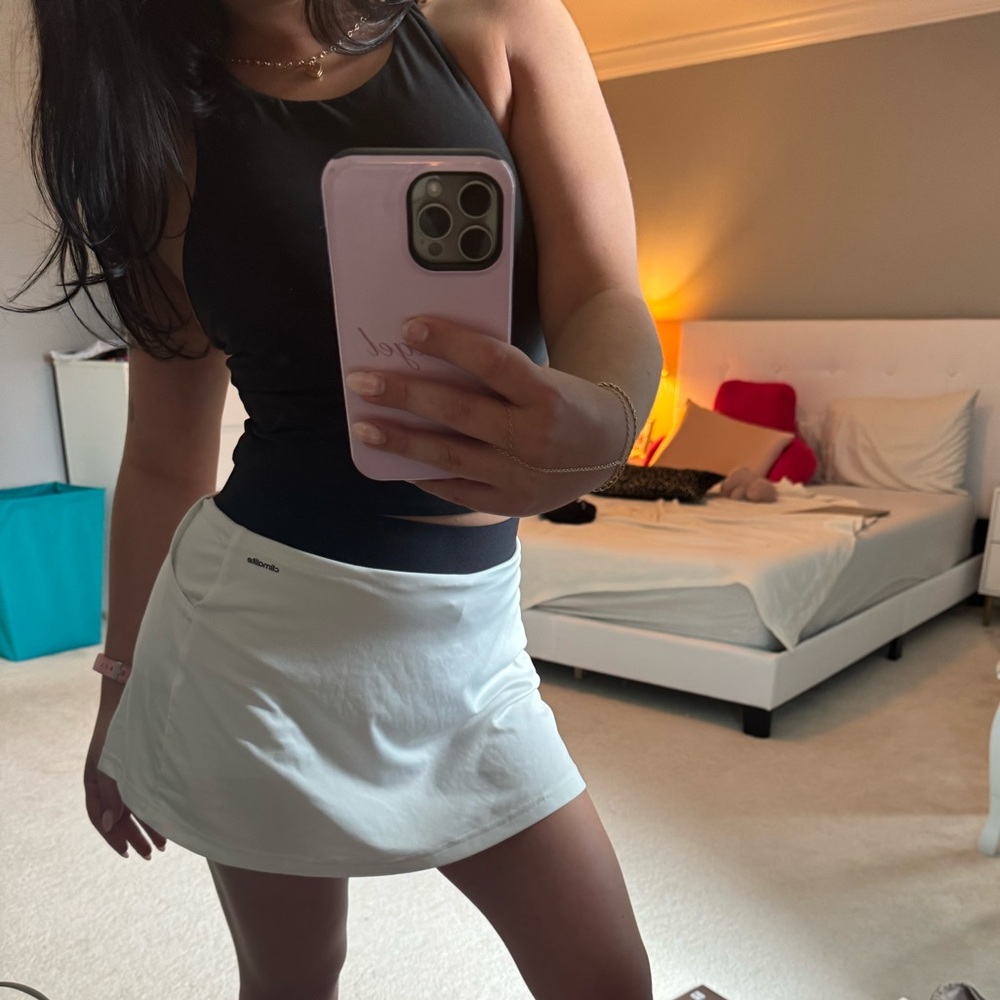 Adidas White Skirt with built in shorts